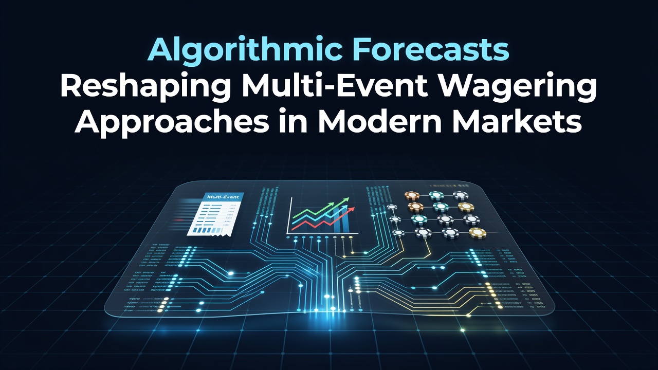 Visual representation of algorithmic data streams influencing multi-event wagering interfaces in global markets