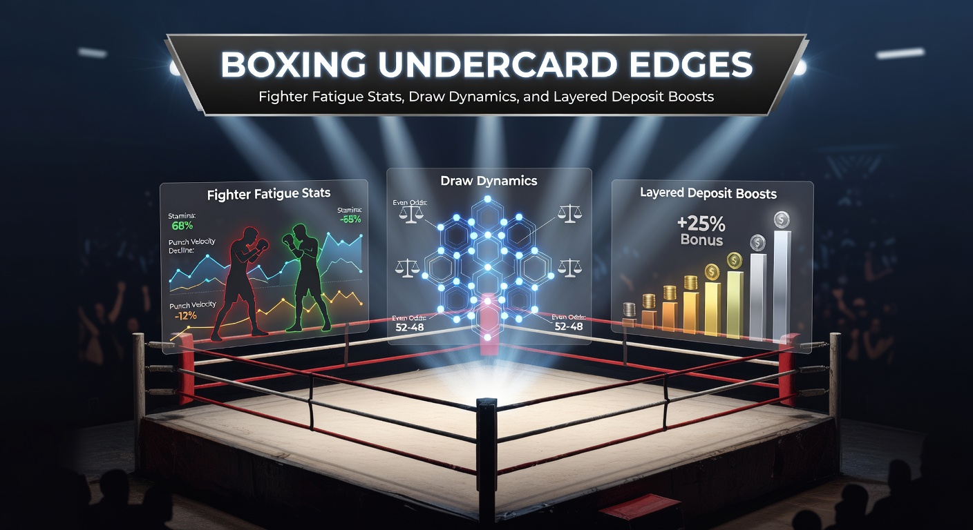 Two boxers clashing intensely in an undercard bout under bright arena lights, highlighting the raw energy of preliminary fights