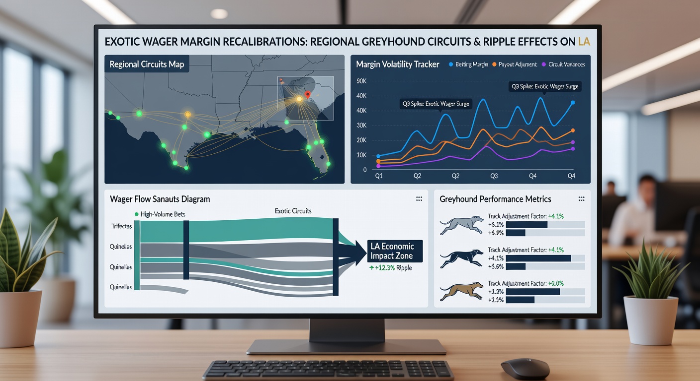 Operator dashboard displaying incentive tiers and margin data for greyhound exotic bets